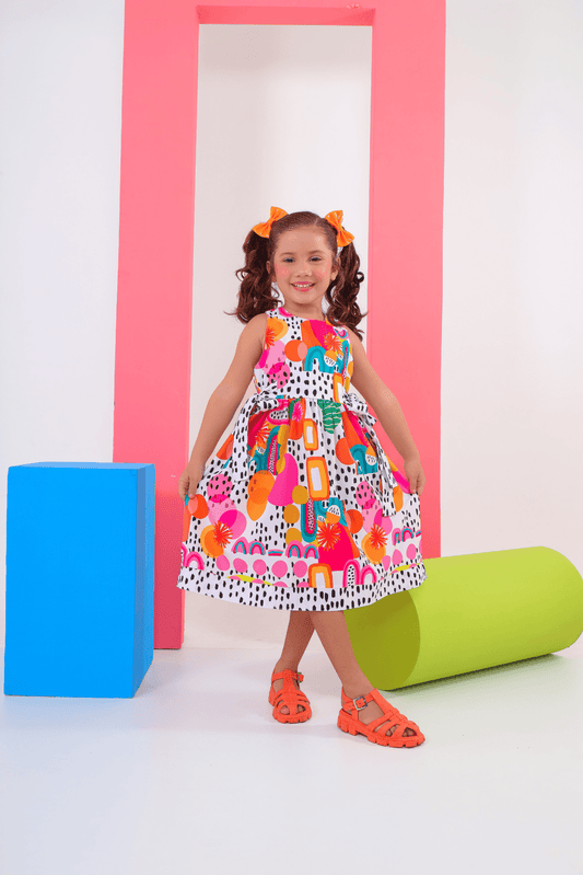 Watermelon Maria Dress for Girls, Ages 2-6 – Cute and Comfortable, Perfect for All Occasions