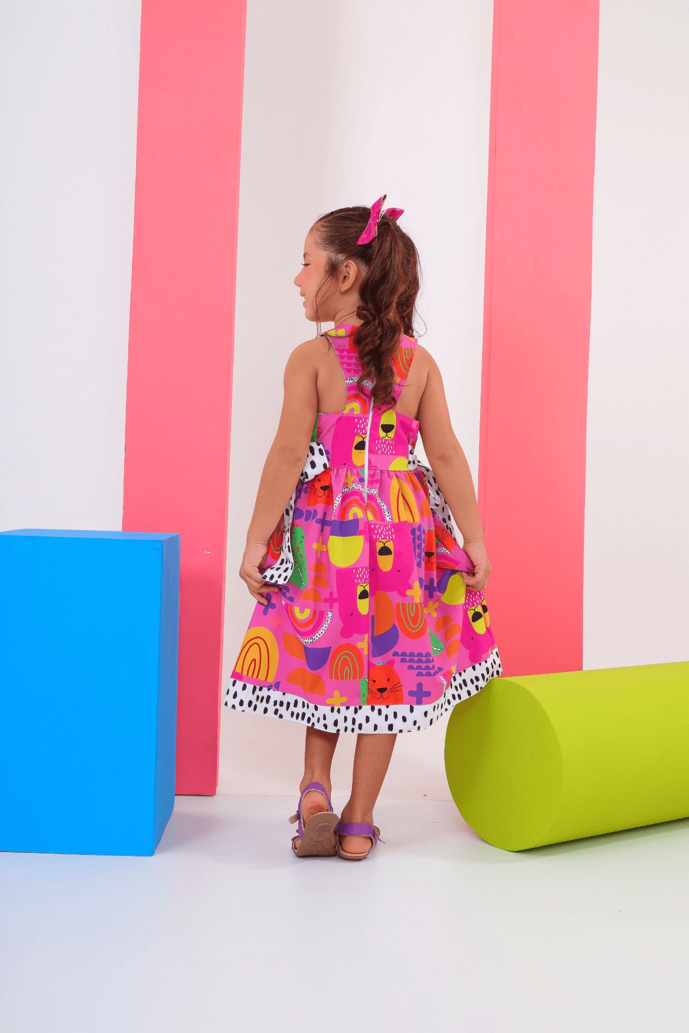 Pink Maria Dress for Girls, Ages 2-6 – Elegant and Comfortable, Perfect for Special Occasions and Everyday Wear