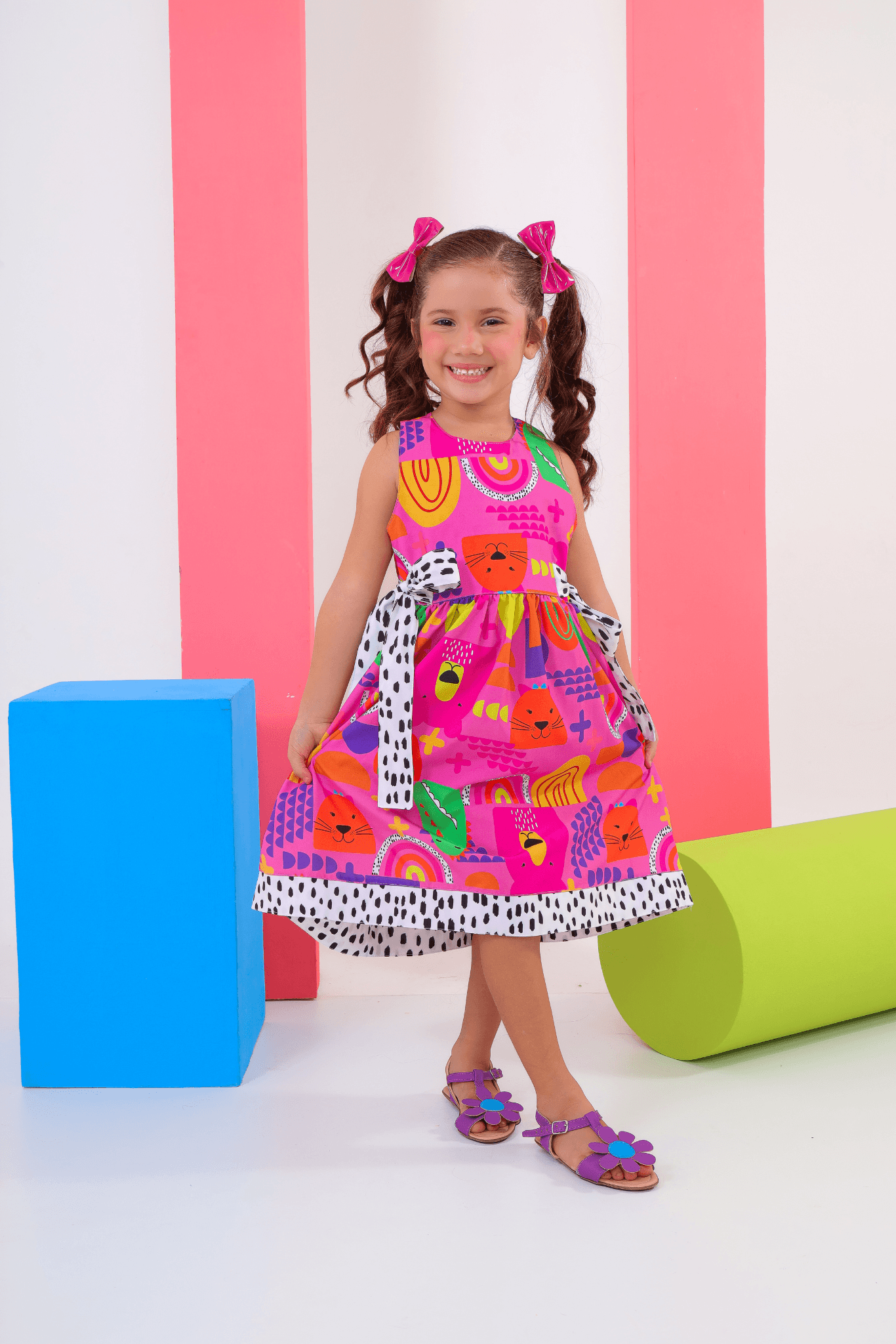 Pink Maria Dress for Girls, Ages 2-6 – Elegant and Comfortable, Perfect for Special Occasions and Everyday Wear